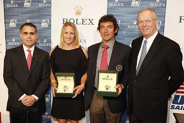 From left to right: Rolex Watch U.S.A.’s President and CEO Allen Brill, Anna Tunnicliffe, Bora Gulari and Gary Jobson From left to right: Rolex Watch U.S.A.’s President and CEO Allen Brill, Anna Tunnicliffe, Bora Gulari and Gary Jobson